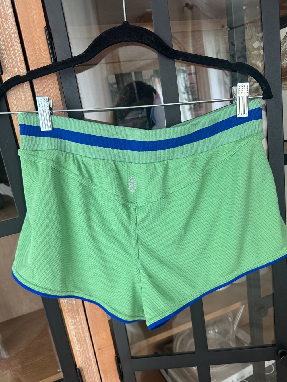 FP Movement contrast prep in your step workout shorts low rise kelly cobalt